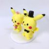 Picture of Pikachu Bride & Groom Wedding Cake Topper, Pokemon Inspired Cake Topper