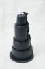 Picture of Black Wedding cake miniature replica figurine, Christmas wedding cake ornament