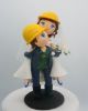 Picture of Construction Workers Wedding Cake Topper, wedding gift for soccer fan