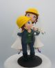 Picture of Construction Workers Wedding Cake Topper, wedding gift for soccer fan