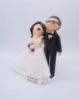 Picture of Geek Groom Wedding Cake Topper, Handmade Anniversary Gift for Nerdy Groom, Vintage wedding topper