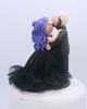 Picture of Gothic Wedding Cake Topper, Halloween Wedding Theme, Dark and Dramatic Wedding Cake Topper