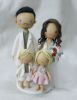 Picture of Family Wedding Cake Topper, Blended Family Clay Figurine