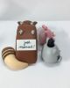 Picture of Totoro Couple Wedding Cake Topper with the Catbus, Studio Ghibli Wedding Cake Topper