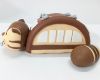 Picture of Totoro Couple Wedding Cake Topper with the Catbus, Studio Ghibli Wedding Cake Topper