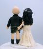 Picture of Scottish Wedding Cake Topper, Love Pinch Wedding Cake Topper, Funny Kilt Groom Wedding Figurine