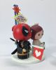 Picture of Deadpool Wedding Cake Topper,  Marvel Fans Wedding, Las Vegas Wedding Cake Topper