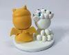 Picture of Ninetales & Pikachu Wedding Cake Topper, Pokemon Fans Wedding, Pikachu & Dragonite Clay Figure