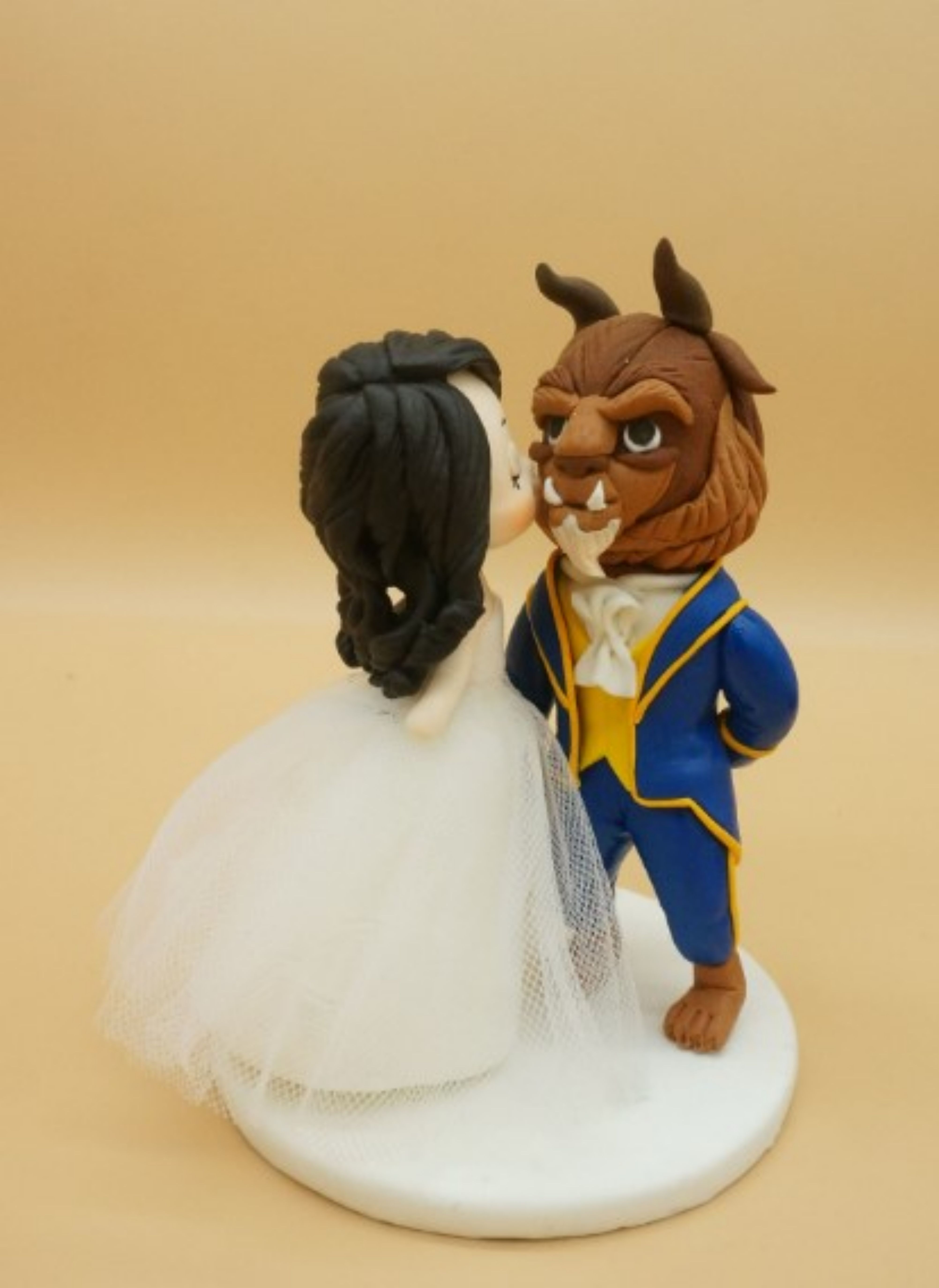 Picture of Princess wedding cake topper, Beauty & The Beast wedding cake topper