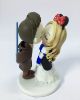 Picture of Han Solo Groom And Ravenclaw Bride Wedding Cake Topper, Harry Potter inspire wedding theme, Disney wedding theme and Star wars wedding topper