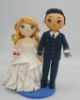 Picture of Pokemon Wedding Cake Topper, Pilot Groom and Strapless bridal gown bride topper