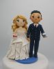 Picture of Pokemon Wedding Cake Topper, Pilot Groom and Strapless bridal gown bride topper