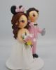 Picture of Bartender Groom & Minnie Mouse Bride Wedding Cake Topper, Disney Lover Wedding Theme