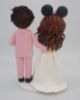 Picture of Bartender Groom & Minnie Mouse Bride Wedding Cake Topper, Disney Lover Wedding Theme