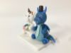 Picture of Unicorn & Dragon Wedding Cake Topper, Unicorn Clay Figurine, Dragon Clay Miniature