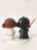 Picture of Mini Star Wars Wedding Cake Topper, Darth Vader Groom and Princess Leia Bride