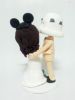 Picture of Stormtrooper Groom & Mickey Bride Wedding Cake Topper, Blue Wedding theme