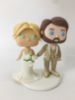 Picture of Funko Pop Bride & Groom Wedding Cake Topper, Blonde Bride & Bearded Groom Funko Pop Figures 