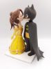 Picture of Batman & Belle Wedding Cake Topper, Superhero & Disney Princess Themed Wedding