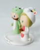 Picture of Dragon and Unicorn wedding cake topper, Cosplay wedding cake topper, Dragon groom topper, Unicorn bride topper