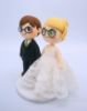 Picture of Animal Crossing Wedding Cake Topper, Villager Bride & Groom Wedding Cake Topper