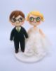 Picture of Animal Crossing Wedding Cake Topper, Villager Bride & Groom Wedding Cake Topper