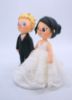 Picture of Gamer Wedding Cake Topper, Animal Crossing Bride & Groom villager Figurine