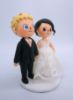 Picture of Gamer Wedding Cake Topper, Animal Crossing Bride & Groom villager Figurine