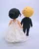 Picture of Gamer Wedding Cake Topper, Animal Crossing Bride & Groom villager Figurine