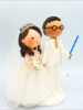 Picture of Princess and Star Wars Wedding Cake Topper, Movie Inspired Wedding Cake Topper
