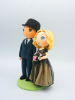 Picture of Gothic wedding cake topper