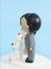 Picture of Love wedding cake topper with dog