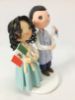 Picture of Korean & Mexican Wedding Cake Topper, Korean Hanbok Wedding Cake Topper