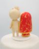 Picture of Indian Wedding Cake Topper, Chubby Bride & Groom wedding topper, Plus Size Wedding Couple
