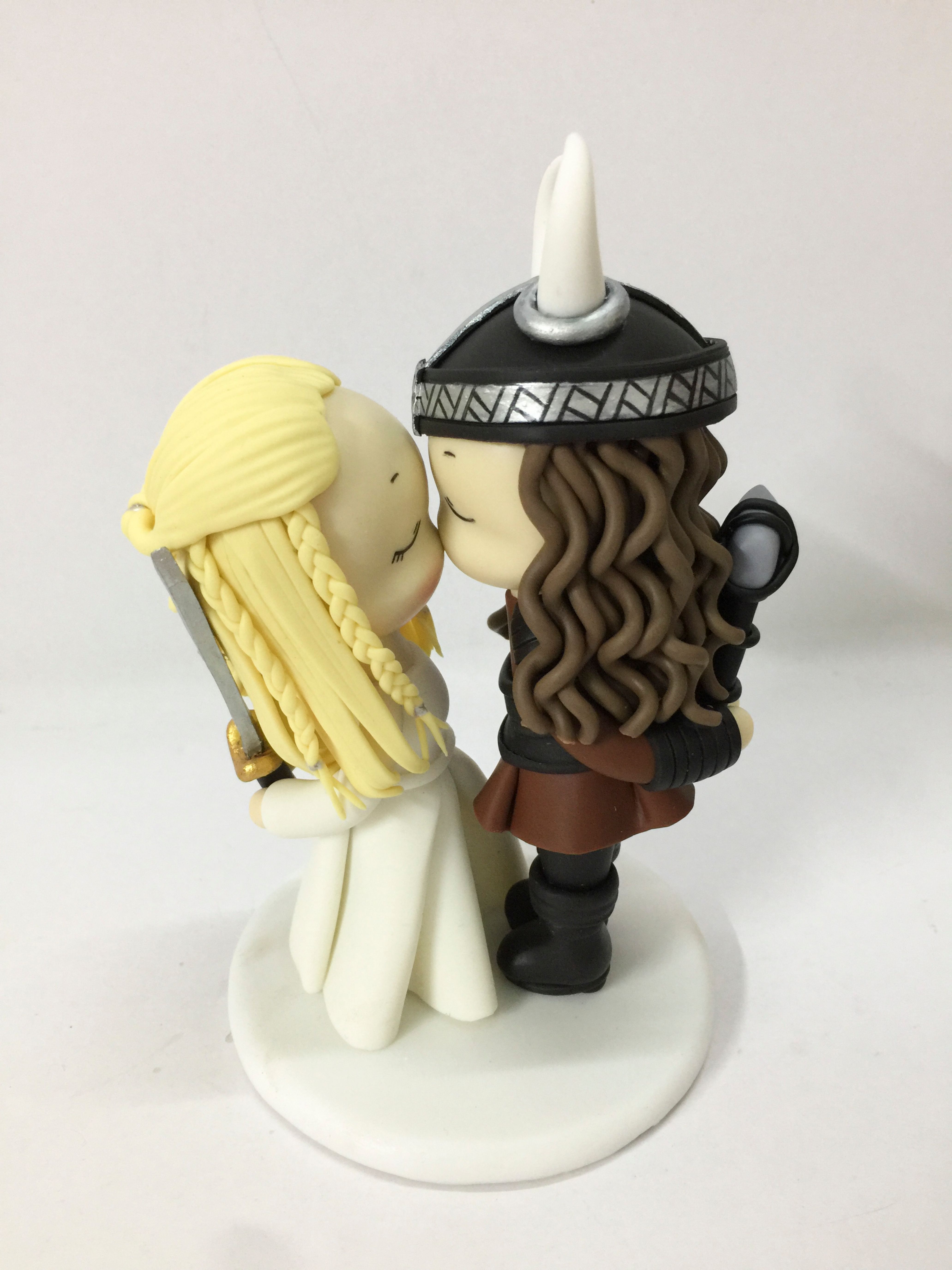 Picture of Viking Bride & Groom Wedding Cake Topper, Vikings Wedding Theme