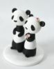 Picture of Panda Wedding Cake Topper, Panda Bride & Groom Clay Figurine