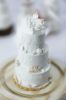Picture of Beach Wedding cake replica ornament, 1st first anniversary newlyweds gift, custom Christmas ornament