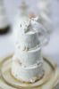 Picture of Beach Wedding cake replica ornament, 1st first anniversary newlyweds gift, custom Christmas ornament