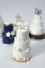 Picture of Beach Wedding cake replica ornament, 1st first anniversary newlyweds gift, custom Christmas ornament