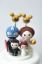 Picture of Captain America, Princess Leia, Mickey theme Wedding Cake Topper, Wedding Cake Topper with kids