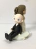 Picture of Bride Dragging Groom Wedding Cake Topper, Wind Lovers groom & bride topper, Funny Wedding cake topper