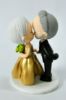 Picture of Gold Wedding Anniversary Cake Topper, 50th Wedding Anniversary Keepsake, Gold Wedding Figurine
