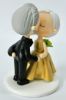 Picture of Gold Wedding Anniversary Cake Topper, 50th Wedding Anniversary Keepsake, Gold Wedding Figurine