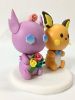 Picture of Raichu & Sableye Wedding Cake Topper, Pokemon Commission Cake Topper, Game lover collectable 