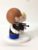 Picture of Han Solo Groom & Blonde Princess Leia Bride Wedding Cake Topper, Star Wars Fans Anniversary Gifts, Geek Party Decor