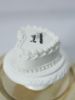 Picture of Just Married Wedding Cake Ornament, Keychain Wedding Cake Replica, Unique Handmade Keepsake