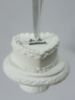Picture of Vintage Heart Shape Wedding Cake Ornament- Birthday Cake Ornament- Trending cake replica