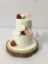 Picture of Naked Wedding Cake Replica, Custom Wedding Cake Ornament, 2 tiers cake with base