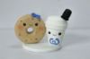 Picture of Coffee Meets Bagel Wedding Cake Topper, Online Dating to Wedding, Gifts for Long Distance Relationship, Purple theme