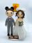 Picture of Tangled Lantern Wedding Cake Topper, Mickey & Minnie Bride Wedding Figurine, Disney Inspired Wedding Theme